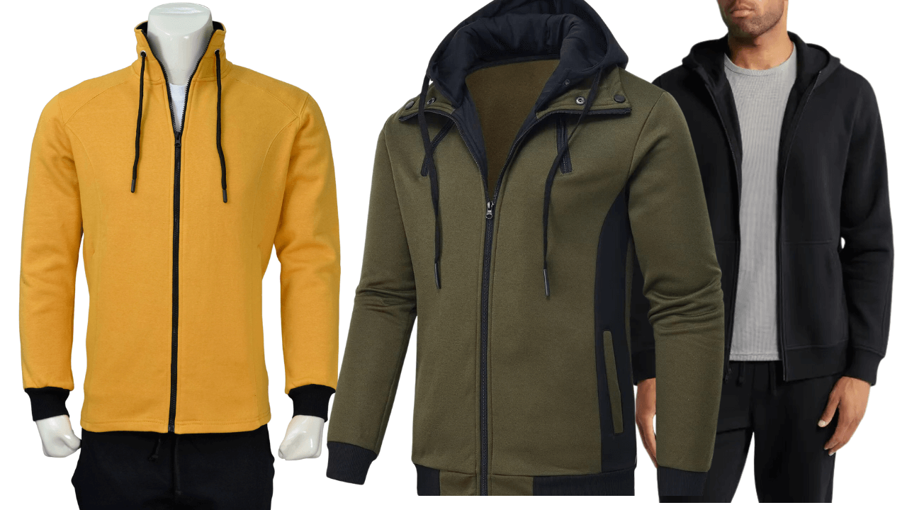 Fleece Hooded Zipper Jackets